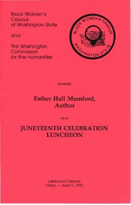 Juneteenth Luncheon Pamphlet 06/09/1990