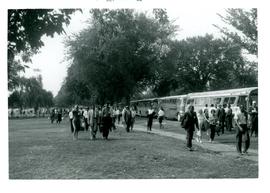 March on Washington, Crowds Arriving by Bus