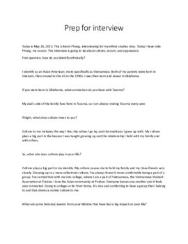 Transcript of Kevin Phung/Julie Phung Interview 