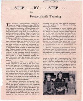 Step-by-Step to Foster Family Training