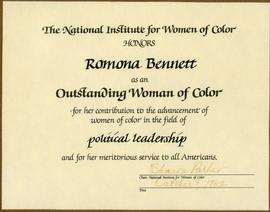 Outstanding Woman of Color Award