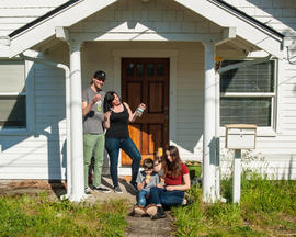 Porch Portrait Project: Bobby Coffey, Alana Tamminga, Ravyn and Grey