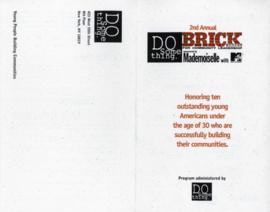 Do Something BRICK Award Pamphlet