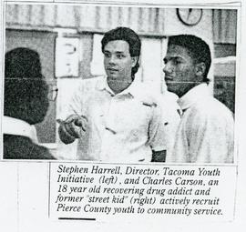 Charles Carson Pictured with Youth Initiative Director Stephen Harrell