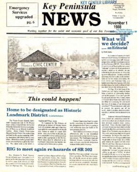 Key Peninsula News, November 1, 1988