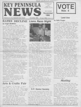 Key Peninsula News, November 1986