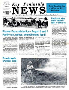 Key Peninsula News, August 1, 1988