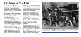 "City Stars in New Film", City Scape clipping
