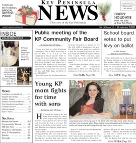 Key Peninsula News, December 2008