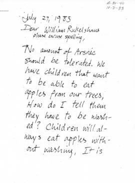 Letter from Vashon Island Mother