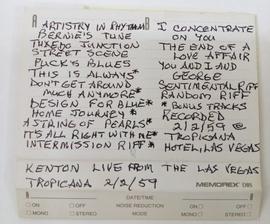 Kenton Live From the Las Vegas Tropicana 2/2/59