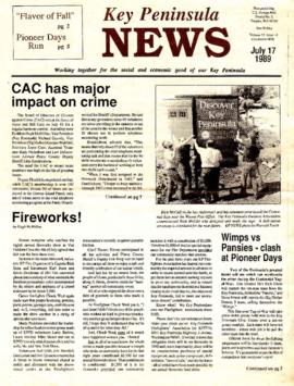 Key Peninsula News, July 17, 1989