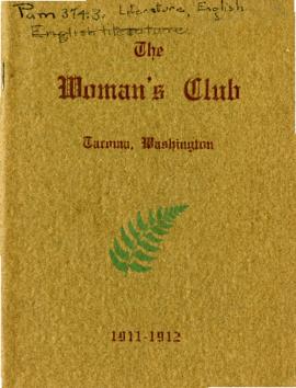 The Woman's Club Yearbook, 1911-1912 "English Literature"
