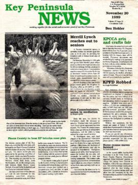 Key Peninsula News, November 20, 1989