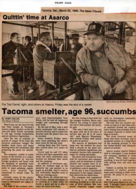 TNT Smelter Succumbs Clipping 1985