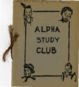Alpha Study Club Yearbook, 1945-1946