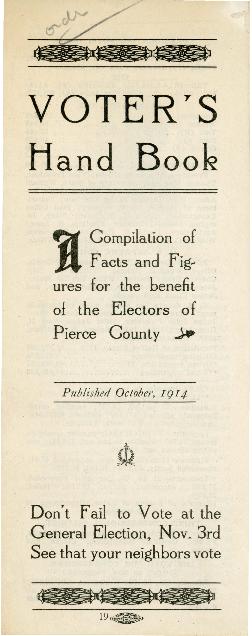 1914 Progressive Party Voters Handbook