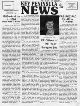 Key Peninsula News, January 1986