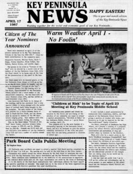 Key Peninsula News, April 17, 1987