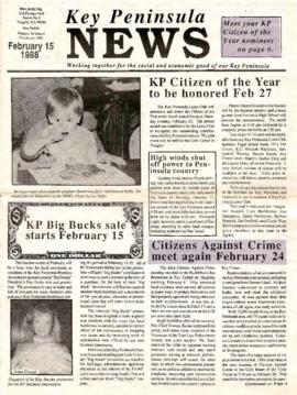 Key Peninsula News, February 15, 1988
