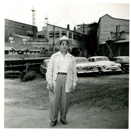 Man Outside Smelter 1 1955