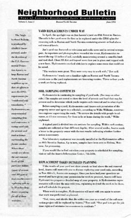 Neighborhood Bulletin Vol 2 Issue 1 1994