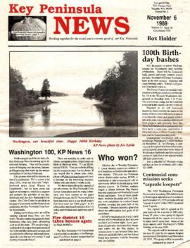 Key Peninsula News, November 6, 1989
