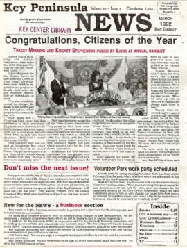 Key Peninsula News, March 1992