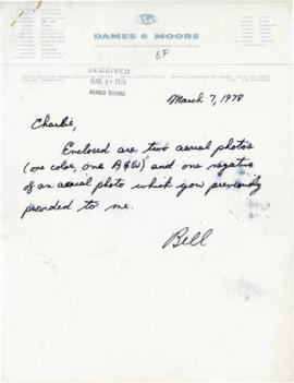 Handwritten Correspondence From "Bill" To "Charlie"  