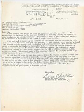 Union Correspondence 1975