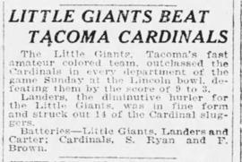 Little Giants Beat Tacoma Cardinals (TDL)