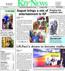 Key Peninsula News, August 2003