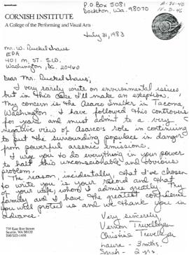 Letter from Vashon Island Family 1