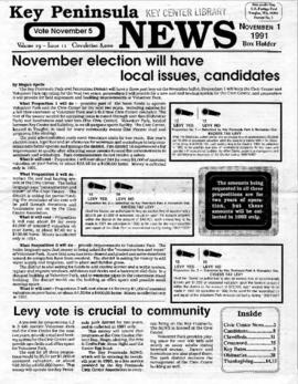 Key Peninsula News, November 1, 1991