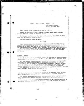 City Council Meeting Minutes, July 6, 1971