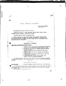 City Council Meeting Minutes, July 10, 1973
