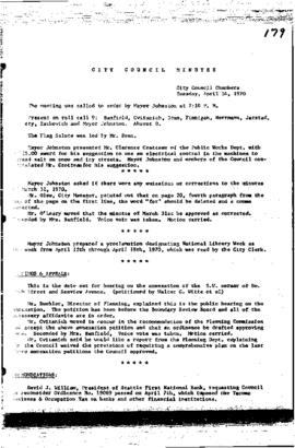 City Council Meeting Minutes, April 14, 1970