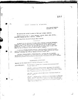 City Council Meeting Minutes, September 12, 1972