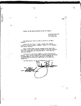 City Council Meeting Minutes, April 30, 1973