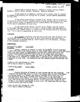 City Council Meeting Minutes, October 17, 1955