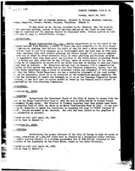 City Council Meeting Minutes, April 18, 1955