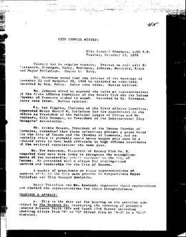 City Council Meeting Minutes, December 13, 1966