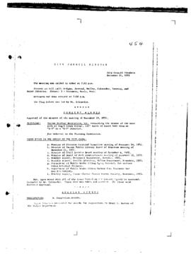City Council Meeting Minutes, December 26, 1972