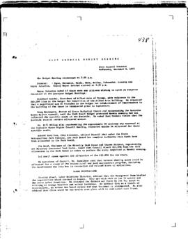 City Council Meeting Minutes, December 6, 1972