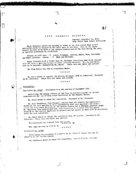 City Council Meeting Minutes, September 14, 1971