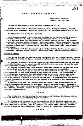City Council Meeting Minutes, December 16, 1969