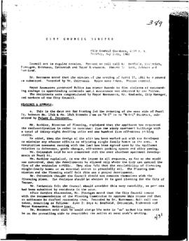City Council Meeting Minutes, May 14, 1968