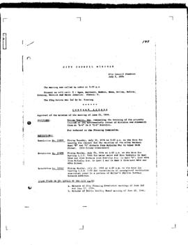 City Council Meeting Minutes, July 2, 1974