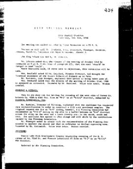 City Council Meeting Minutes, November 6, 1968