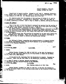 City Council Meeting Minutes, October 19, 1959